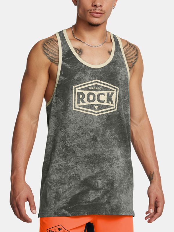 Under Armour Under Armour UA Project Rock Racer Tools Majica bez rukava zelena