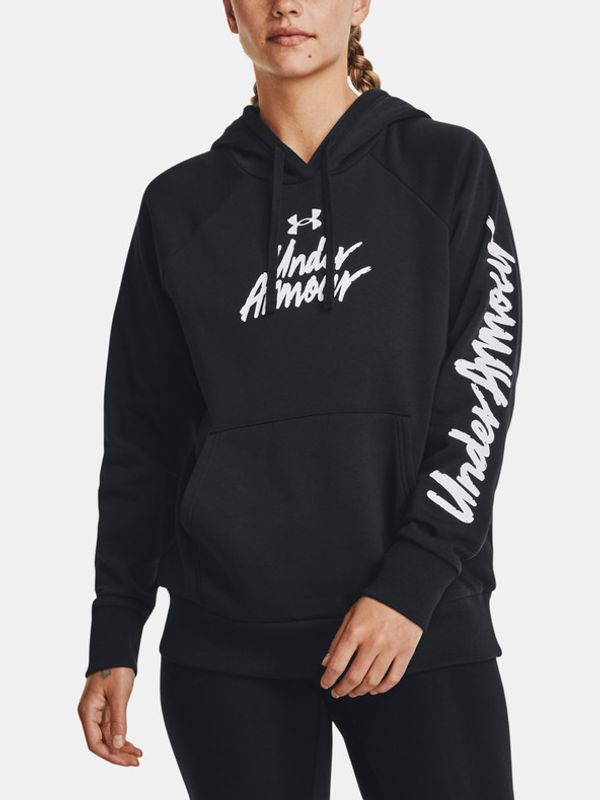 Under Armour Under Armour UA Rival Fleece Graphic Hdy Majica dugih rukava crna