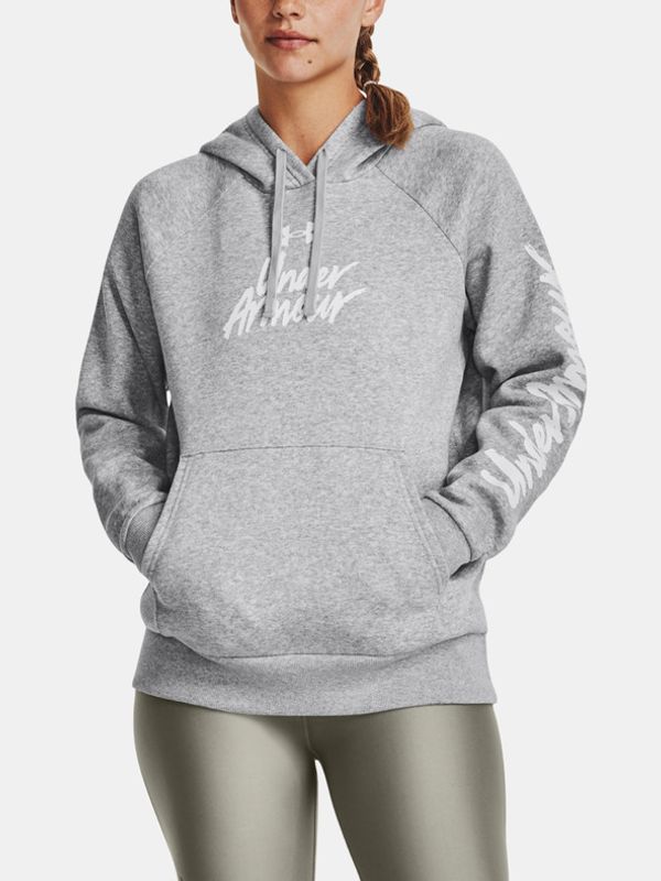 Under Armour Under Armour UA Rival Fleece Graphic Hdy Majica dugih rukava siva
