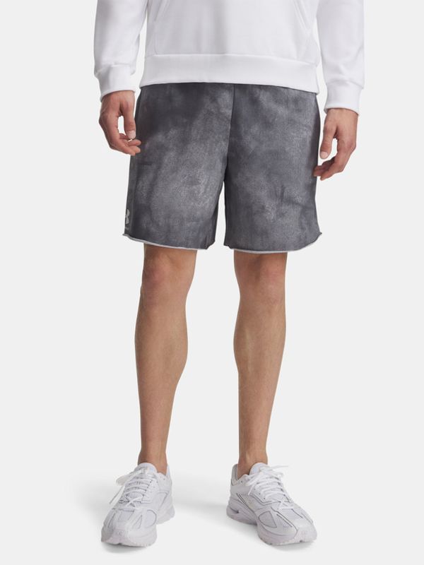 Under Armour Under Armour UA Rival Terry AOP 8in Kratke hlače siva