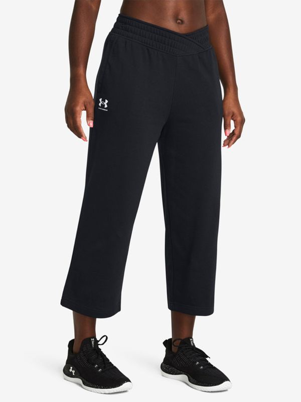 Under Armour Under Armour UA Rival Terry Crop Wide Leg Donji dio trenirke crna