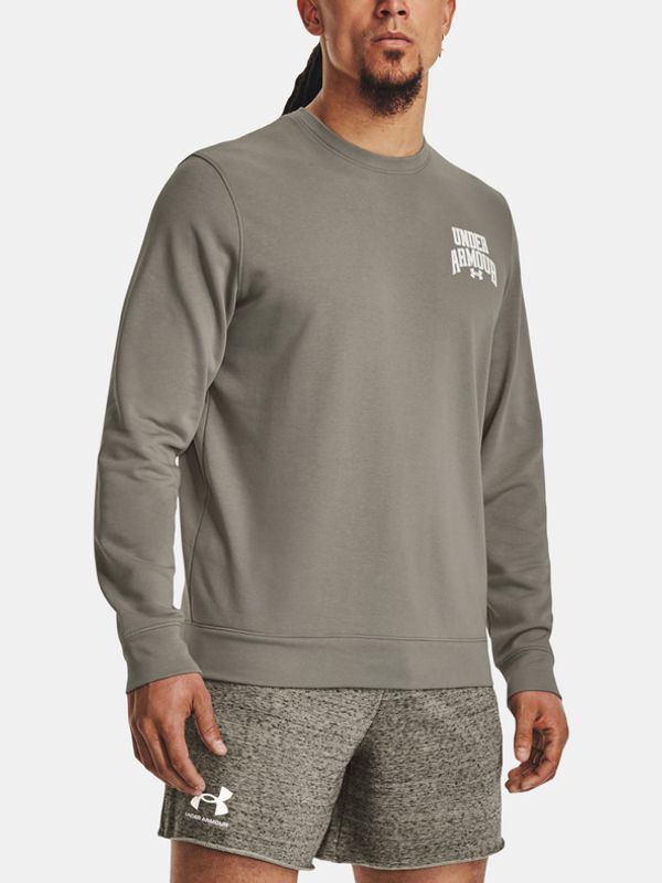 Under Armour Under Armour UA Rival Terry Graphic Crew Majica dugih rukava zelena