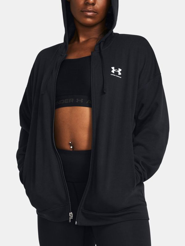 Under Armour Under Armour UA Rival Terry OS FZ Hooded Majica dugih rukava crna