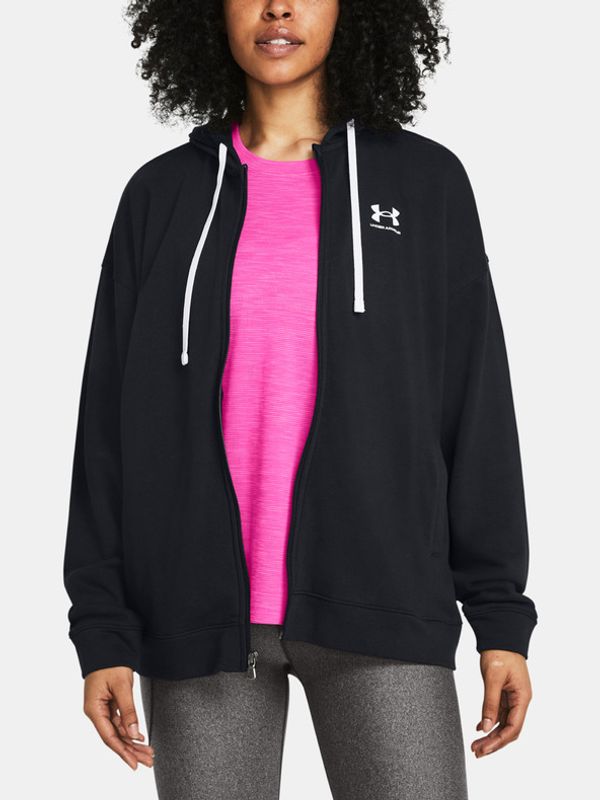 Under Armour Under Armour UA Rival Terry OS FZ Hooded Majica dugih rukava crna