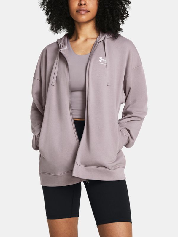 Under Armour Under Armour UA Rival Terry OS FZ Hooded Majica dugih rukava siva
