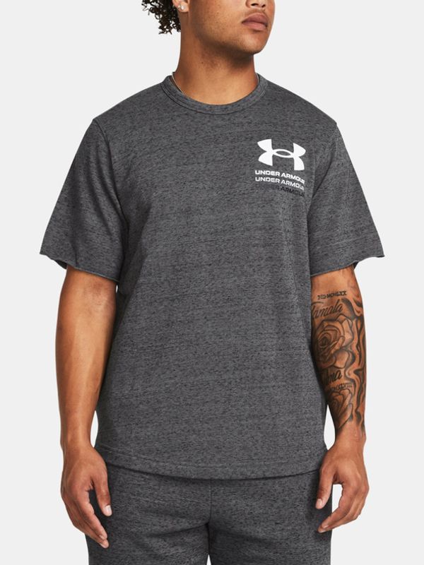 Under Armour Under Armour UA Rival Terry SS Colorblock Majica siva