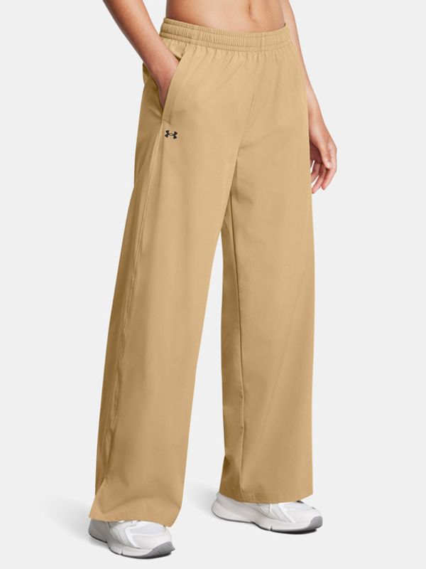 Under Armour Under Armour UA Rival Wide Leg Hlače smeđa