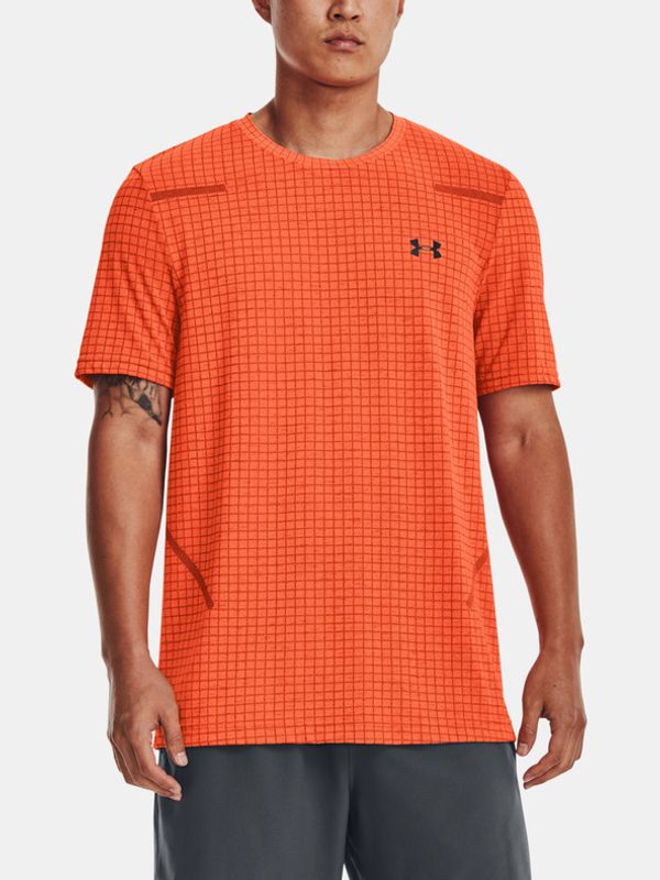 Under Armour Under Armour UA Seamless Grid Majica narančasta