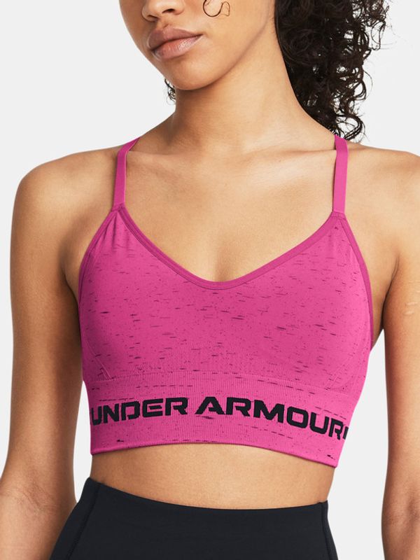 Under Armour Under Armour UA Seamless Low Long Htr Sportski Grudnjak ružičasta
