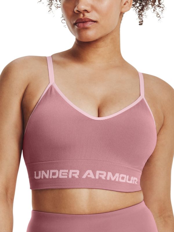 Under Armour Under Armour UA Seamless Low Long Rib Sportski Grudnjak ružičasta