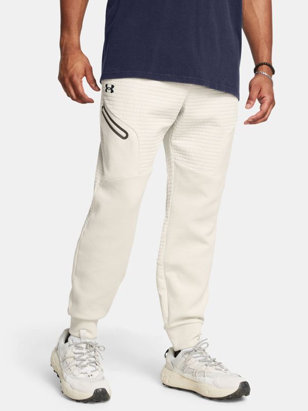 Under Armour Under Armour UA Unstoppable Flc Grid Jrg Donji dio trenirke bijela