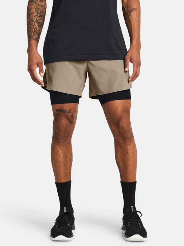 Under Armour Under Armour UA Vanish Elite 2in1 Kratke hlače smeđa