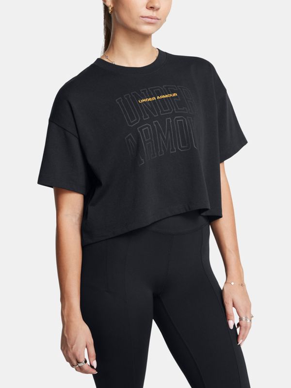 Under Armour Under Armour UA Varsity Mix Heavyweight Crop Majica crna