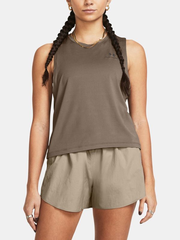 Under Armour Under Armour Vanish Energy Crop Majica bez rukava smeđa