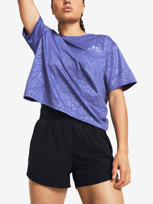 Under Armour Under Armour Vanish Energy Emboss Crop SS Majica ljubičasta