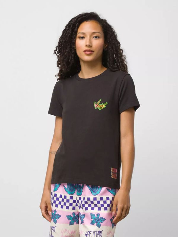 Vans Vans Vans x Stranger Things Surf's Upside Down Majica crna