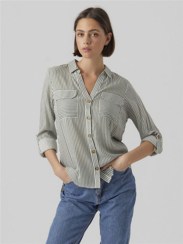 Vero Moda Vero Moda Bumpy Bluza zelena