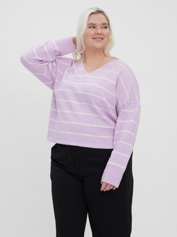 Vero Moda Curve Vero Moda Curve Doffy Džemper ljubičasta