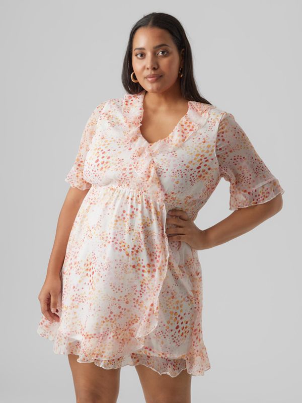 Vero Moda Curve Vero Moda Curve Dora Haljina bijela