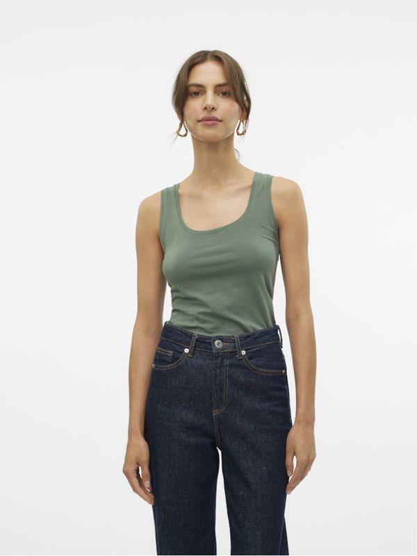 Vero Moda Vero Moda Lulu Majica bez rukava zelena