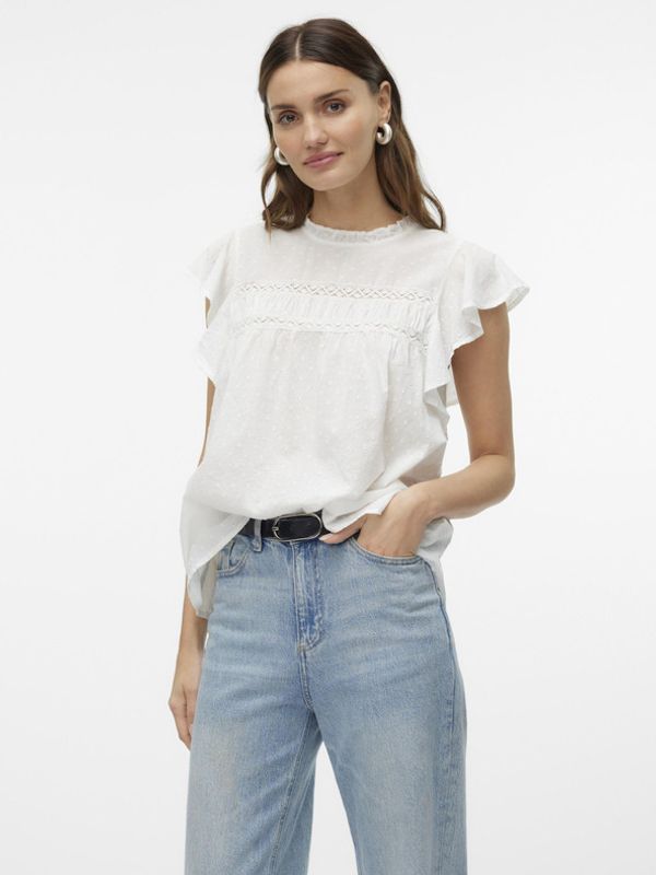Vero Moda Vero Moda Trine Bluza bijela