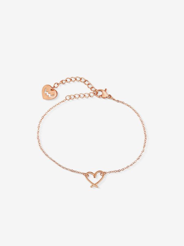 Vuch Vuch Emery Rose Gold Naušnice ružičasta