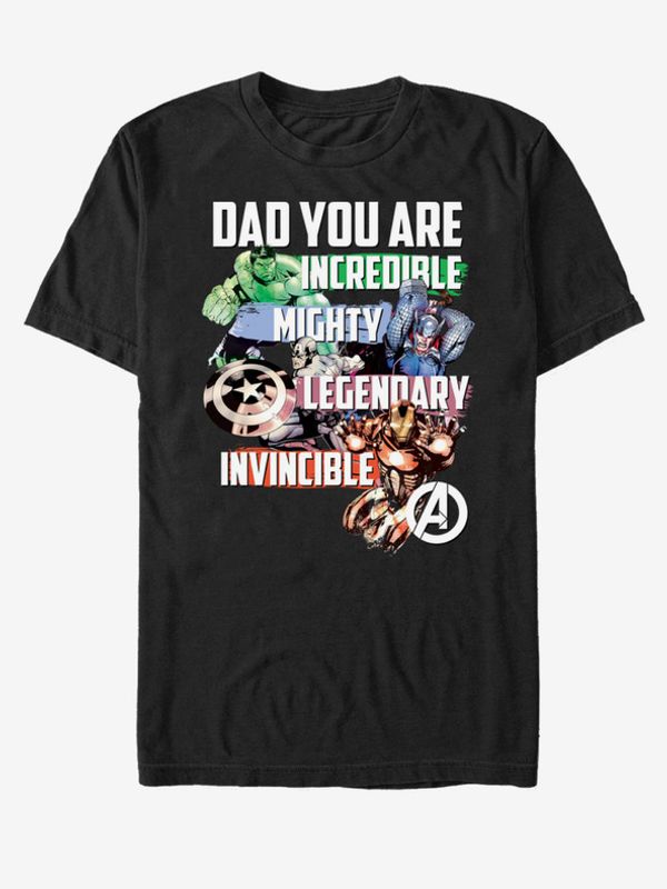 ZOOT.Fan ZOOT.Fan Marvel Avenger Dad Majica crna