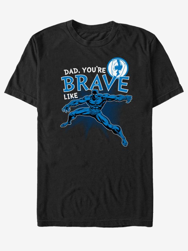 ZOOT.Fan ZOOT.Fan Marvel Brave Like Dad Majica crna