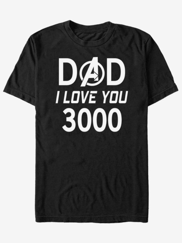 ZOOT.Fan ZOOT.Fan Marvel Dad 3000 Majica crna