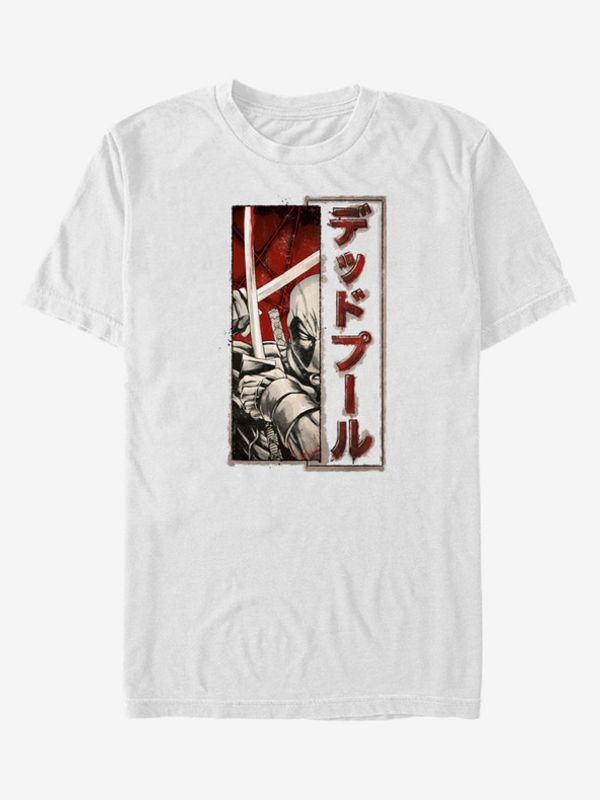 ZOOT.Fan ZOOT.Fan Marvel Deadpool Sword Kanji Majica bijela