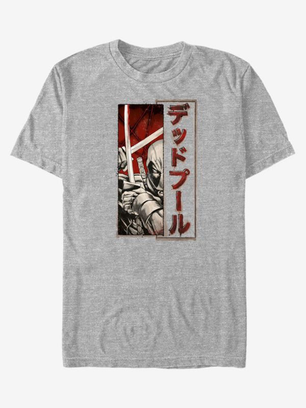 ZOOT.Fan ZOOT.Fan Marvel Deadpool Sword Kanji Majica siva