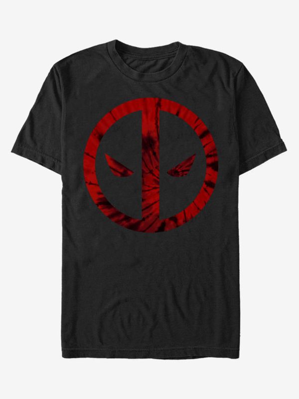 ZOOT.Fan ZOOT.Fan Marvel Deadpool Tie-Dye Majica crna