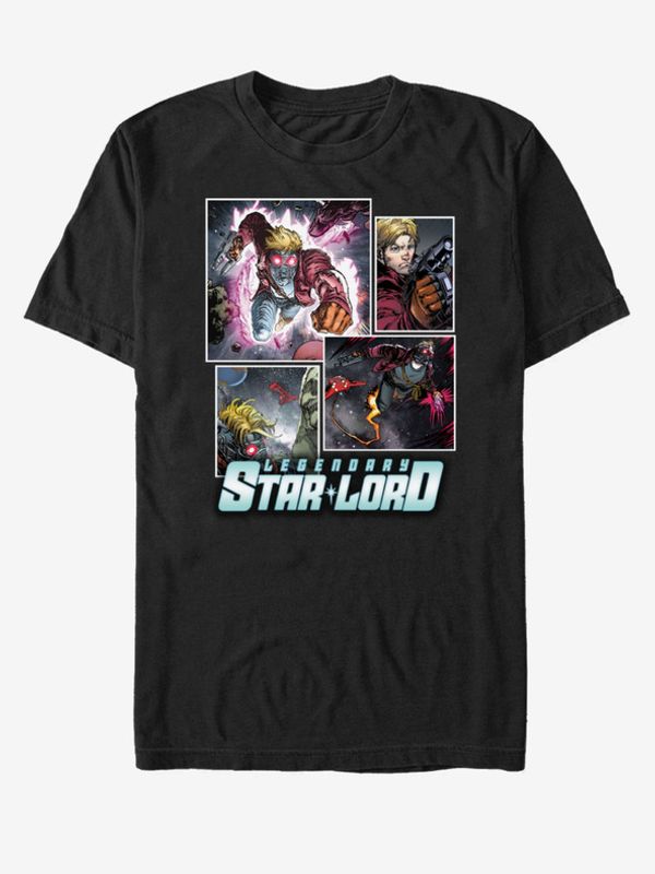 ZOOT.Fan ZOOT.Fan Marvel Legendary Star Lord Strážci Galaxie Majica crna