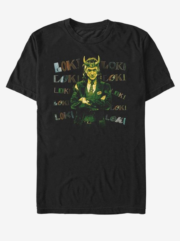 ZOOT.Fan ZOOT.Fan Marvel Loki Chaotic Majica crna