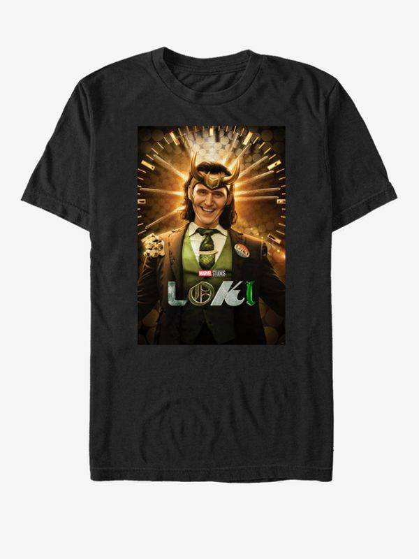 ZOOT.Fan ZOOT.Fan Marvel Loki Smile Poster Majica crna