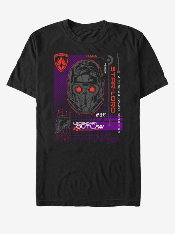 ZOOT.Fan ZOOT.Fan Marvel Star-Lord Strážci Galaxie Majica crna
