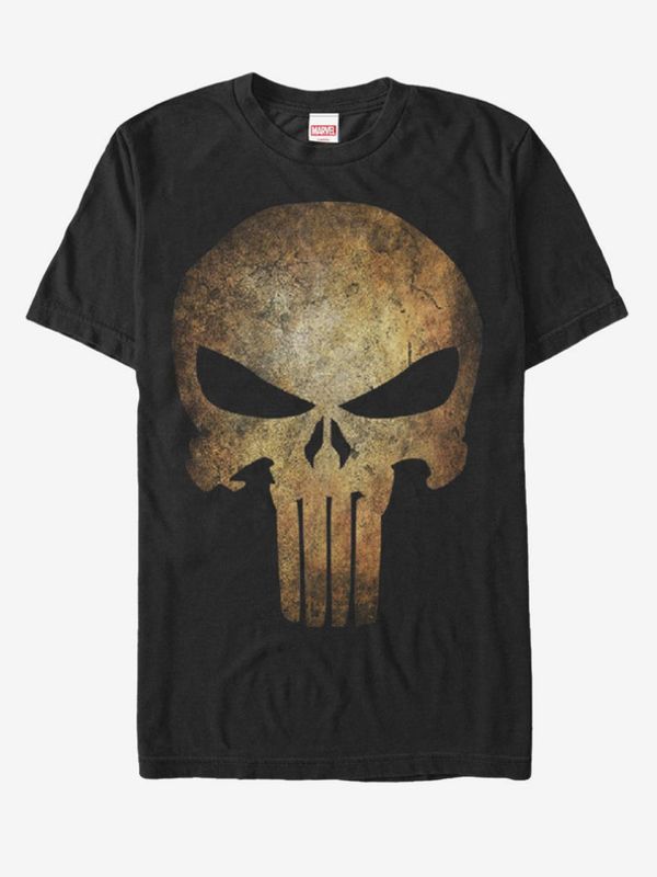 ZOOT.Fan ZOOT.Fan Marvel The Punisher Skull Majica crna