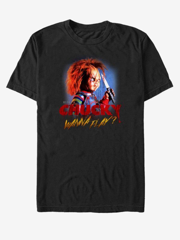 ZOOT.Fan ZOOT.Fan NBCU Chucky Creepy Wanna Play Majica crna