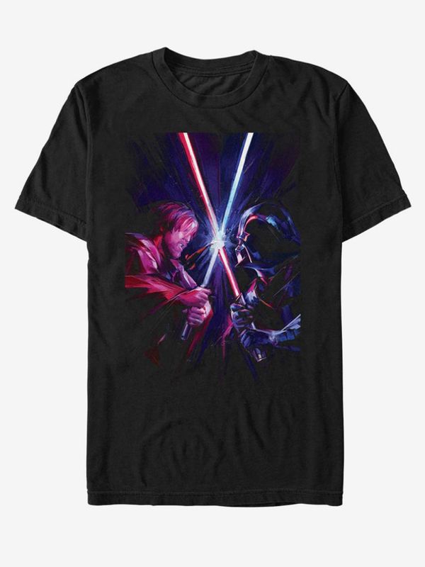 ZOOT.Fan ZOOT.Fan Star Wars Obi Van Kenobi Darth Vader Majica crna